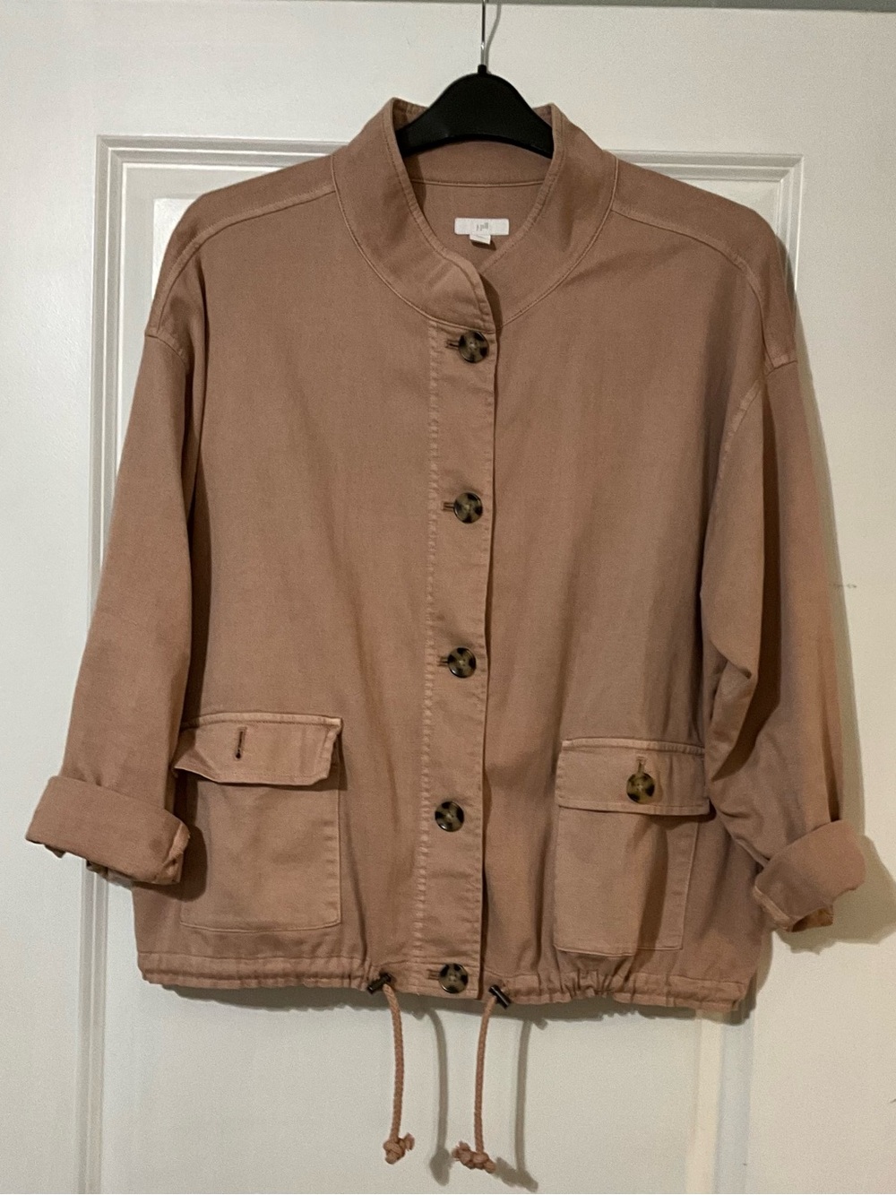 JJIll PXL lightweight Peachy tan, dusty blush casual jacket,